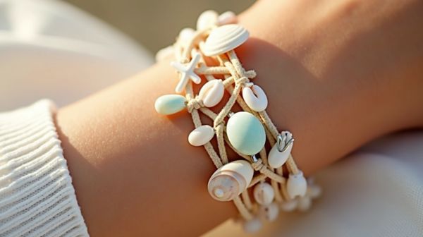 Craft unique shell bracelets for your summer coastal look